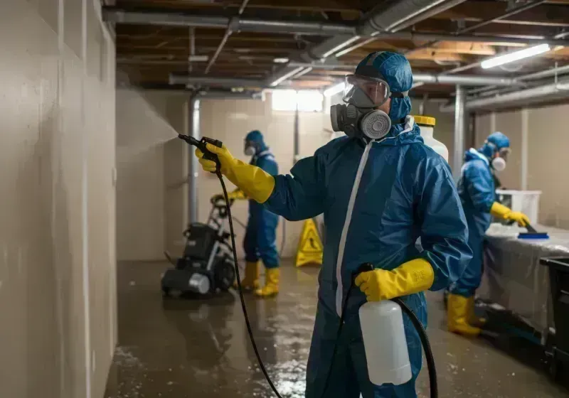 Basement Sanitization and Antimicrobial Treatment process in Newton, IL